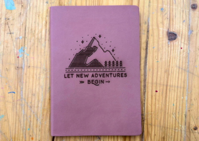 Customizable Laser-Etched Notebooks – $10