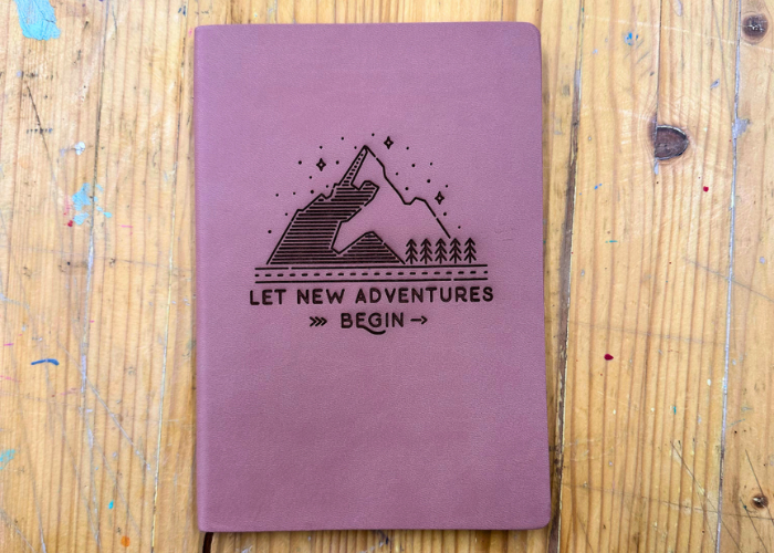 Customizable Laser-Etched Notebooks – $12