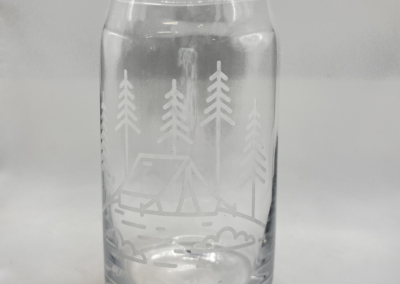 Laser-Etched Drinking Glass Class – $45